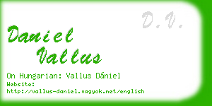 daniel vallus business card